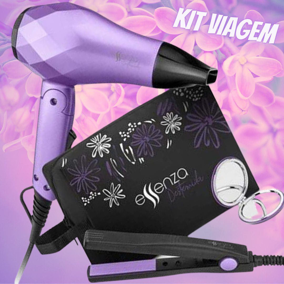 Kit secador E prancha de viagem essenza multilaser EB052 na Americanas