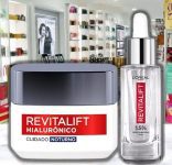 Kit Sérum Preenchedor Facial Anti-idade 30ml + Creme Facial Anti-Idade L’Oréal Paris Revitalift Hialurônico 49g na Amazon