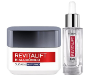 Kit Sérum Preenchedor Facial Anti-idade 30ml + Creme Facial Anti-Idade L’Oréal Paris Revitalift Hialurônico 49g na Amazon