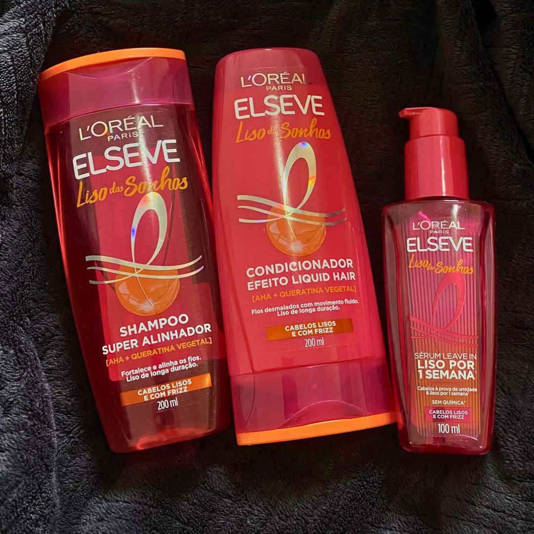 Kit Shampoo, Condicionador e Sérum L’Oréal Paris Elseve Liso dos Sonhos na Amazon