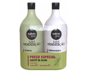 Kit Shampoo e Condicionador, SOS Hidratação, Azeite de Oliva, Vegano – Cabelos Ondulados, Cacheados e Crespos, 1 L cada na Amazon