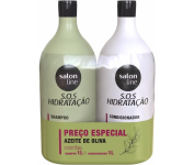 Kit Shampoo e Condicionador, SOS Hidratação, Azeite de Oliva, Vegano – Cabelos Ondulados, Cacheados e Crespos, 1 L cada na Amazon