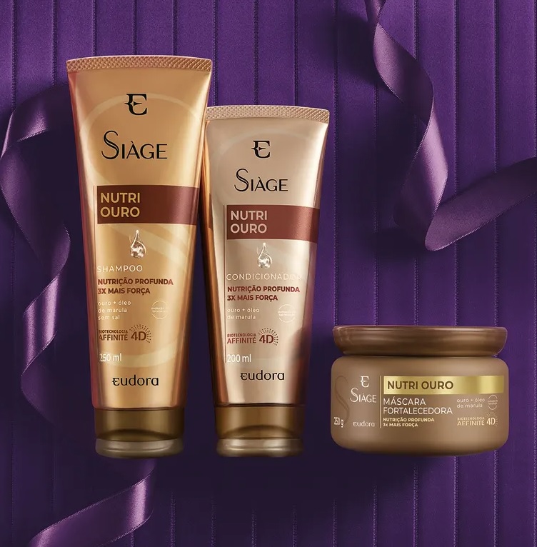 Kit Siàge Nutri Ouro Shampoo + Condicionador + Máscara na Eudora