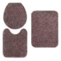 Kit Tapetes Para Banheiro Oasis Classic Cinza 3 Peças na Carrefour