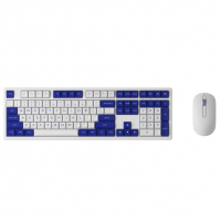 Kit Teclado E Mouse Akko MX108 Branco E Azul (US) na Terabyte Shop
