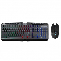 Kit Teclado E Mouse Gamer Mancer Krinius V2, Rainbow, 6400dpi, Abnt2 na Pichau