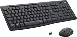 Kit Teclado e Mouse Logitech MK295 sem fio – Tecnologia SilentTouch para digitação e cliques silenciosos, Conexão sem fio de 2,4 GHz e um pequeno rece na Amazon