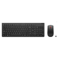 Kit Teclado E Mouse Sem Fio Essential, Preto, Lenovo ABNT2 na Lenovo