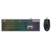Kit Teclado + Mouse Gamer 6400 DPI Ranger RGB Rainbow Grafite Fortrek na Amazon