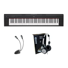 Kit Teclado Yamaha NP32 com Fone K414 e Luminária na Casas Bahia