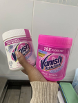 Kit Tira Manchas em Pó Vanish Oxi Action com 1 Rosa 450g e 1 Branco 450g na Amazon