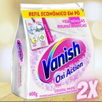 Kit Tira Manchas Vanish Crystal White Oxi Action – em Pó Refil 400g 2 Unidades na Magazine Luiza