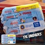 Kit Toalha Umedecida Hora Da Troca Turma Da Mônica 176 unidades na Amazon