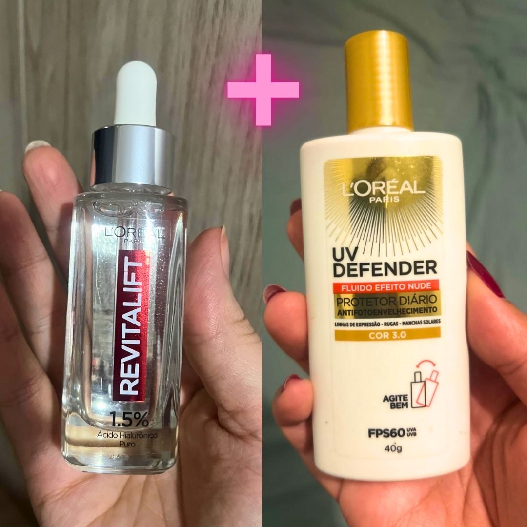 Kit Tratamento L’Oréal Paris Revitalift Hialurônico: Sérum + UV Defender Fluido na Amazon