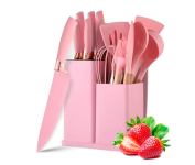 Kit Utensilios para Cozinha Silicone – 19 Peças na Amazon