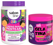 Kit Uva Salon Line, com Creme para Pentear e Gelatina #todecacho Kids na Amazon