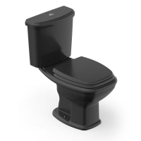 Kit Vaso Sanitário Com Caixa Acoplada E Assento Soft Close Fit Plus Celite, Cor: Preto na Amazon