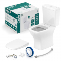 Kit Vaso Sanitário Rimless Com Caixa Acoplada Smart Clean® | Harpic E Assento Soft Close Vip Celite na Amazon