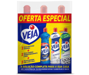 Kit Veja – Limpador Multiuso Original + Desengordurante Limão + Limpador Banheiro Tira Limo na Amazon