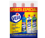 Kit Veja – Limpadores Multiuso Original + Limpador Cozinha Desengordurante Limão + Limpador Banheiro Tira Limo na Amazon