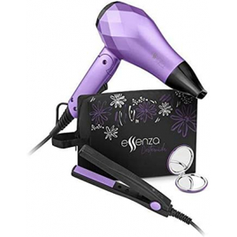 Kit Viagem Essenza com Mini Secador Bivolt 1000W dobrável + Mini Prancha de Viagem 20W  + Espelho e Bolsa EB052 - Multilaser na Amazon