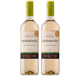 Kit Vinho 2 Unidades Concha Y Toro Reservado Sauvignon Blanc 750ml na Casas Bahia