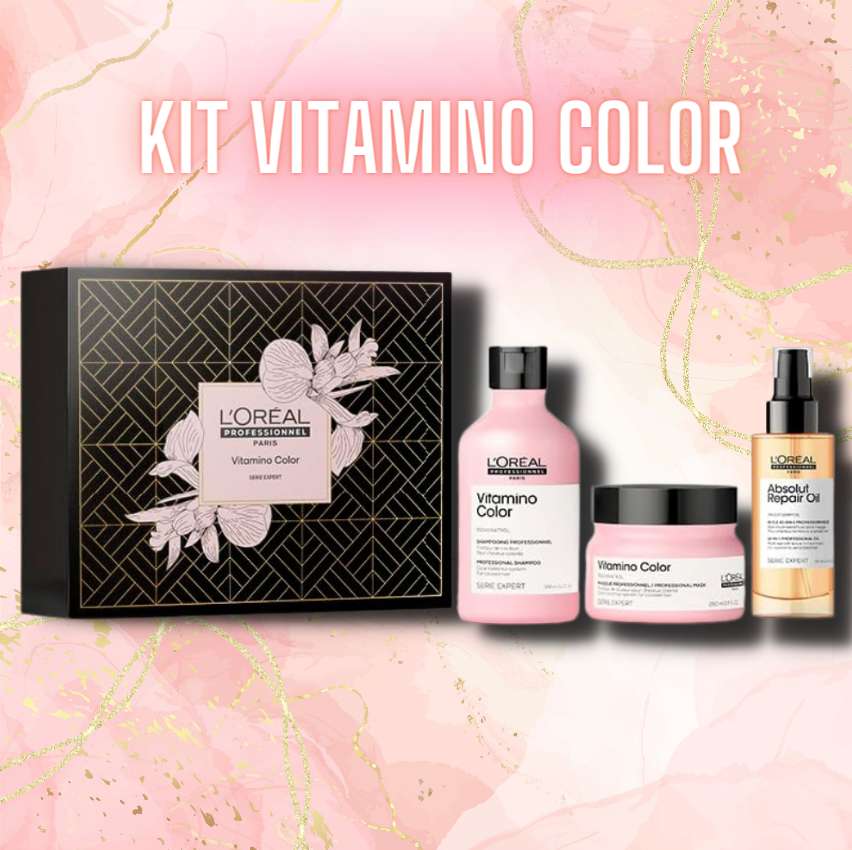 Kit Vitamino Color – Shampoo 300ml + Máscara de tratamento 250g + Absolut Repair Óleo 10 em 1-90ml | L’Oréal Professionnel na Amazon