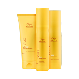 Kit Wella Invigo Sun Shampoo + Condicionador + Leave-in5x na Ikesaki