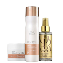 Kit Wella Professionals Fusion u0026 Oil Reflection (3 Produtos) na Casas Bahia