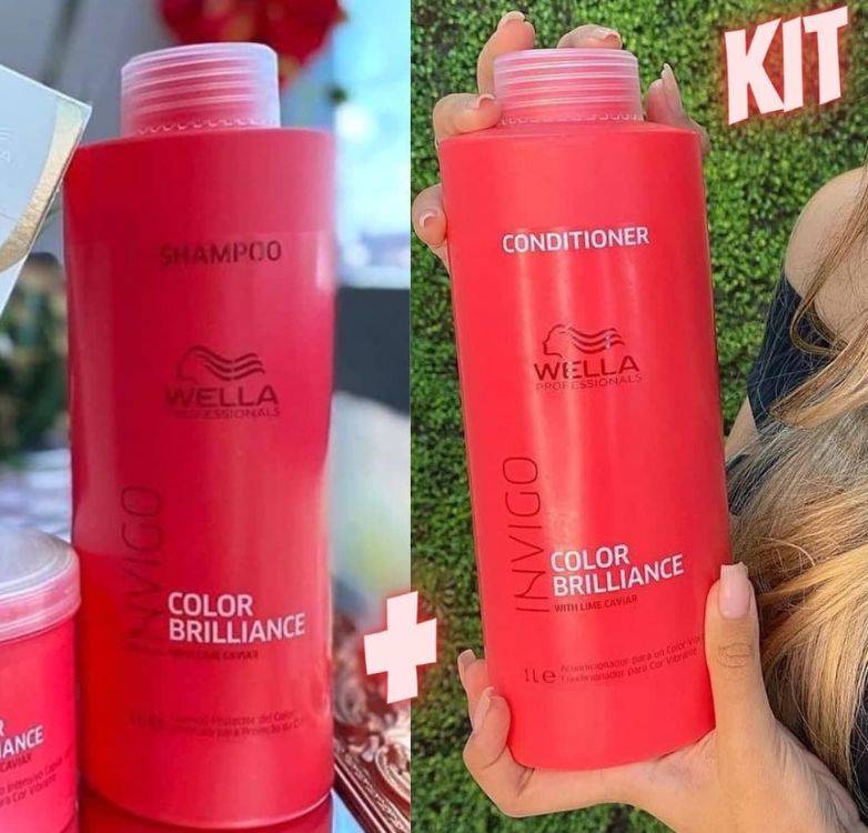 Kit Wella Professionals Invigo Color Brilliance Salon Duo (2 Produtos) na Casas Bahia