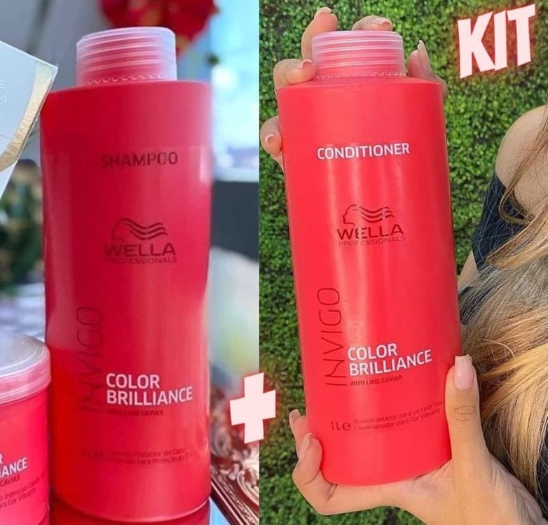 Kit Wella Professionals Invigo Color Brilliance Salon Duo (2 Produtos) na Casas Bahia