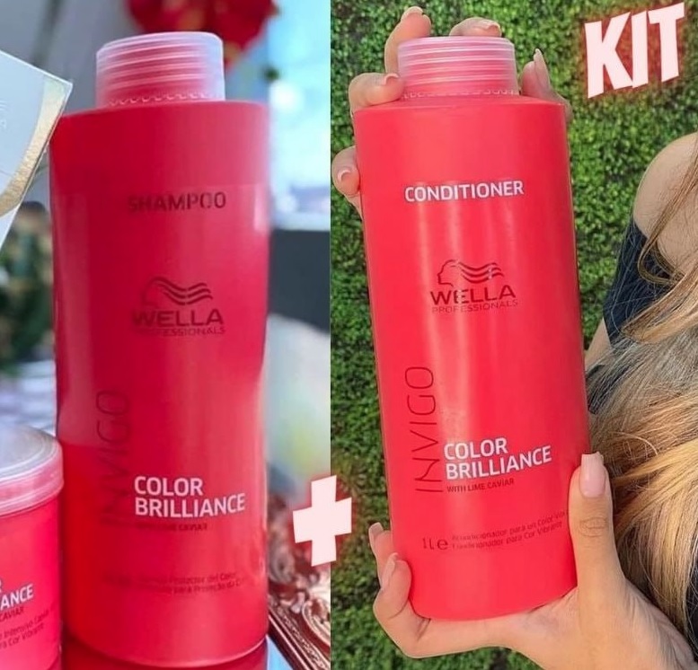 Kit Wella Professionals Invigo Color Brilliance Salon Duo (2 Produtos) na Casas Bahia
