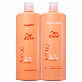 Kit Wella Professionals Shampoo 1000ml + Condicionador 1000ml Invigo Nutri-enrich na Americanas