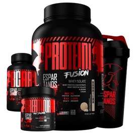 Kit Whey Protein Fusion + Bcaa + Creatina + Shaker na Netshoes