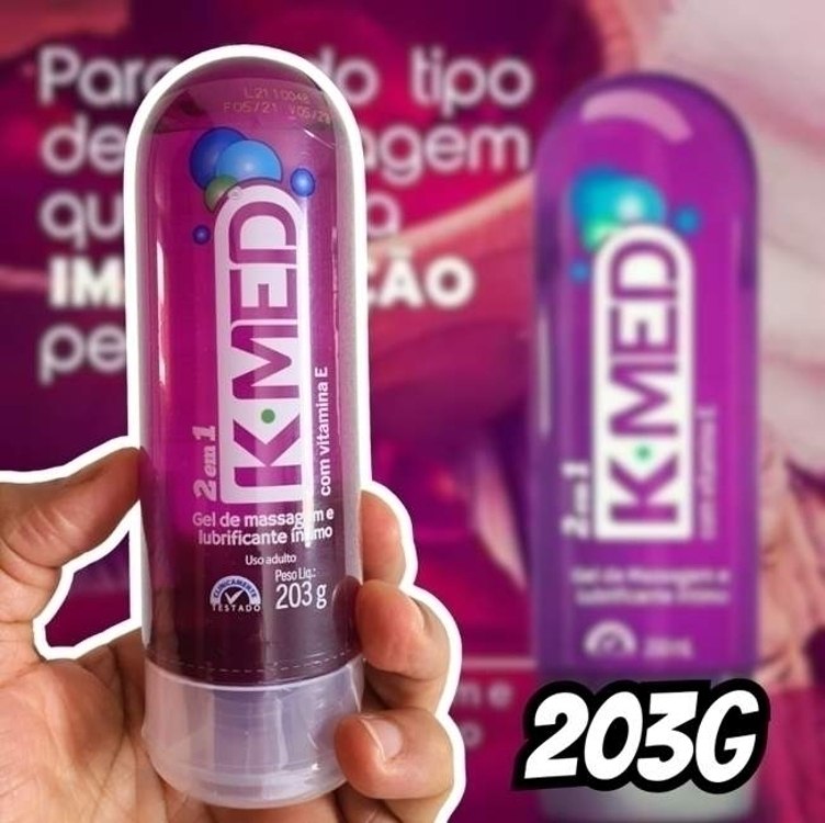 KMED Lubrificante Íntimo E Gel De Massagem K-Med – 200Ml na Amazon