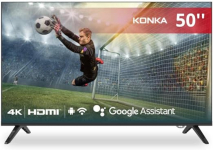 Konka Smart TV LED 50″ UHD 4K, Design sem bordas, comando por voz, Google Assistant e Android TV com Bluetooth KDG50 na Amazon