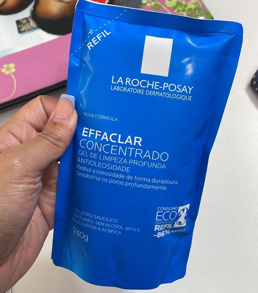La Roche-posay Effaclar Gel Concentrado. Gel de Limpeza Facial 240g na Amazon