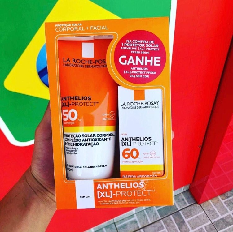 La Roche-Posay, Kit Protetor Solar Facial Anthelios XL Protect FPS50 200ML + Protetor Solar Facial XL Protect FPS60 Sem Cor 25G na Amazon