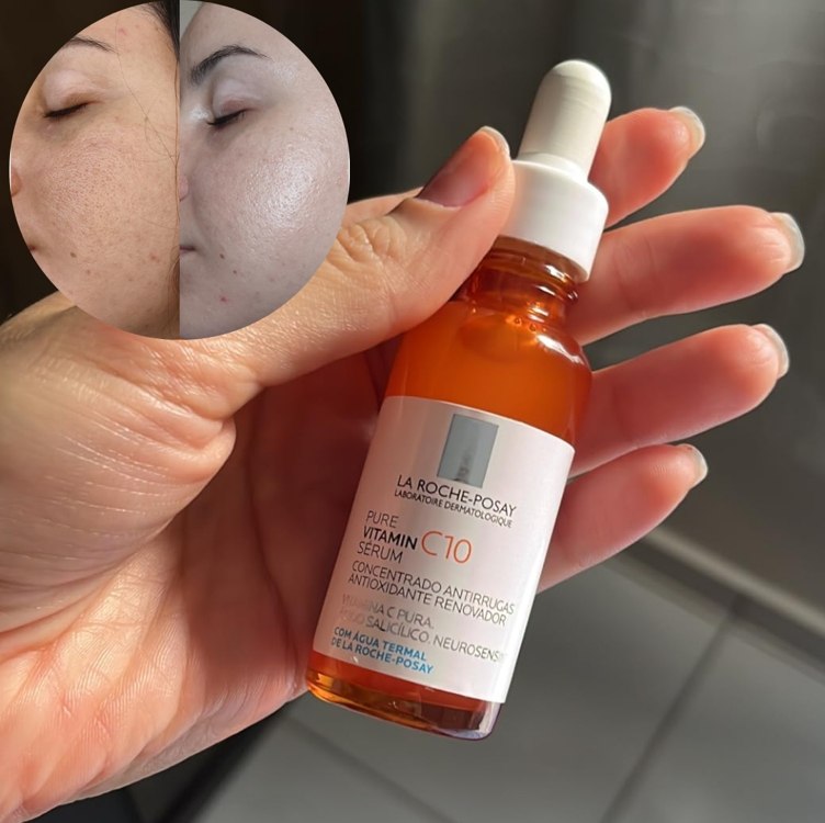 La Roche-Posay Pure Vitamine C10, Vitamina C Pura, Concentrado renovador e corretor, Ácido Hialurônico, Antioxidante, Antirrugas, Rugas e Linhas Finas na Amazon
