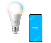 Lâmpada Inteligente Smart Color 10W Elgin RGB Wifi Compatível com Alexa e Google Home na Amazon