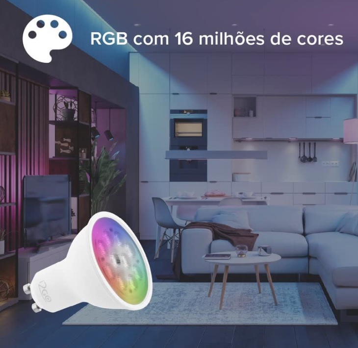 Lâmpada Inteligente Smart Lamp Spot Dicroica Wi-Fi LED I2GO – I2GO Home na Amazon