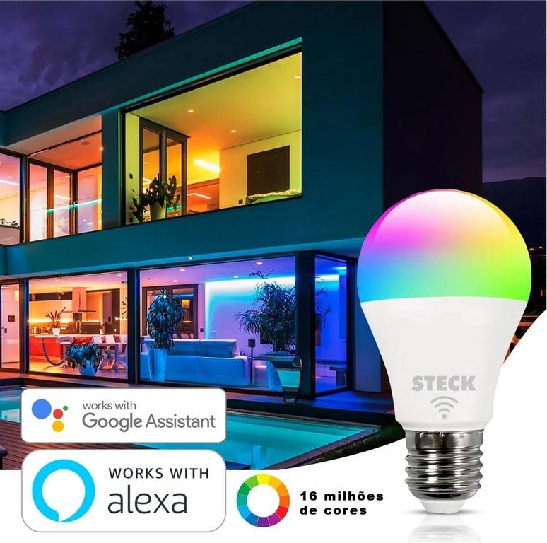 Lâmpada Inteligente Smarteck 12W, Bivolt, compatível com Alexa na Amazon