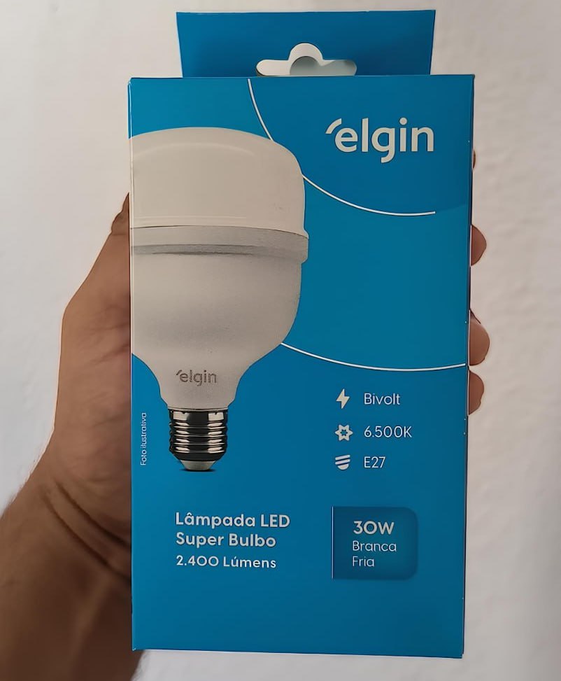 Lâmpada LED 20w Super Bulbo 6500k Elgin Bivolt Luz Branca Fria na Amazon