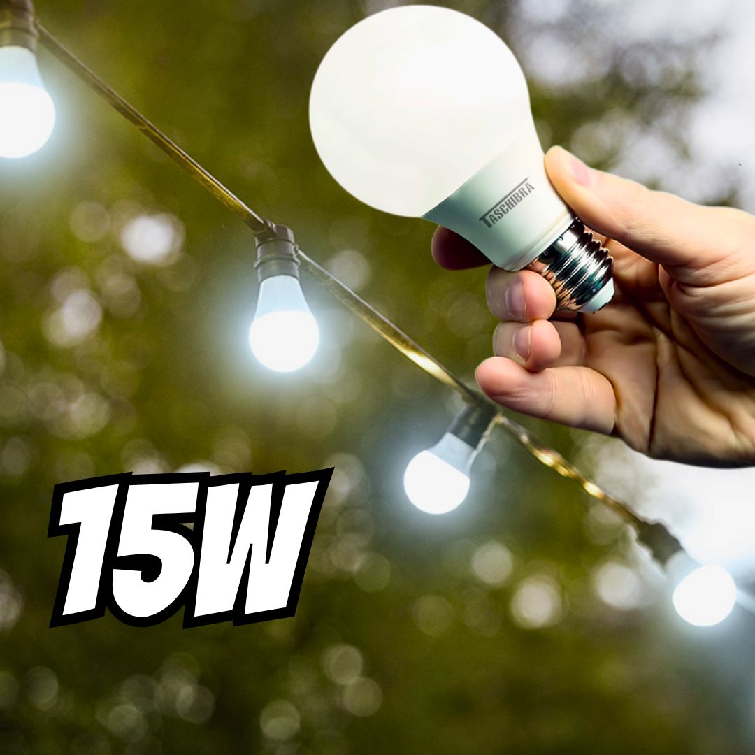 Lâmpada Led Taschibra 15W E27 4000K – Luz Neutra na Amazon