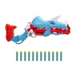 Lança Dardos Nerf Dino Tricera-blast Acção Tripla Com 12 Dardos Oficiais - F0804 - Hasbro na Americanas