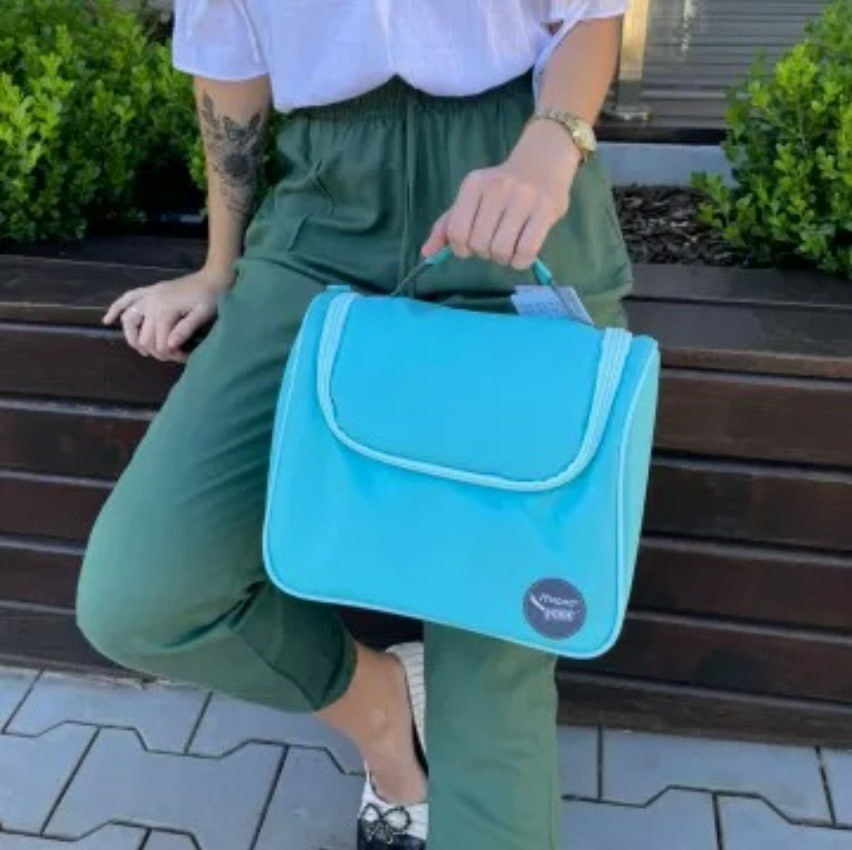 Lancheira Termica Com Alca De Mao Picnik Origins Maped Azul Claro na Amazon