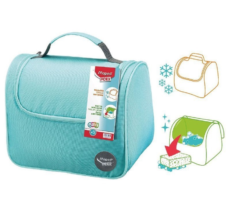 Lancheira Termica Com Alca De Mao Picnik Origins Maped Azul na Amazon