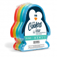 Lancheiras De Gelo Reutilizáveis - Multicoloridas, Conjunto De 4 (Pinguim) na Amazon