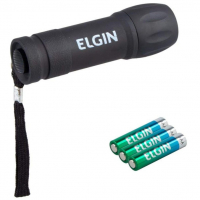Lanterna De Bolso 9 Leds Elgin 3 Pilhas Alcalinas AAA Comum Inclusas Preta na Amazon