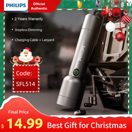Lanterna de Led Philips Portátil e Recarregável na Aliexpress